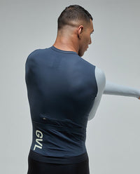 Givelo 薄長袖車衣Jersey LS Modern Classic Franch Navy 藍 男女共版