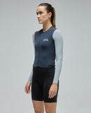 Givelo 薄長袖車衣Jersey LS Modern Classic Franch Navy 藍 男女共版