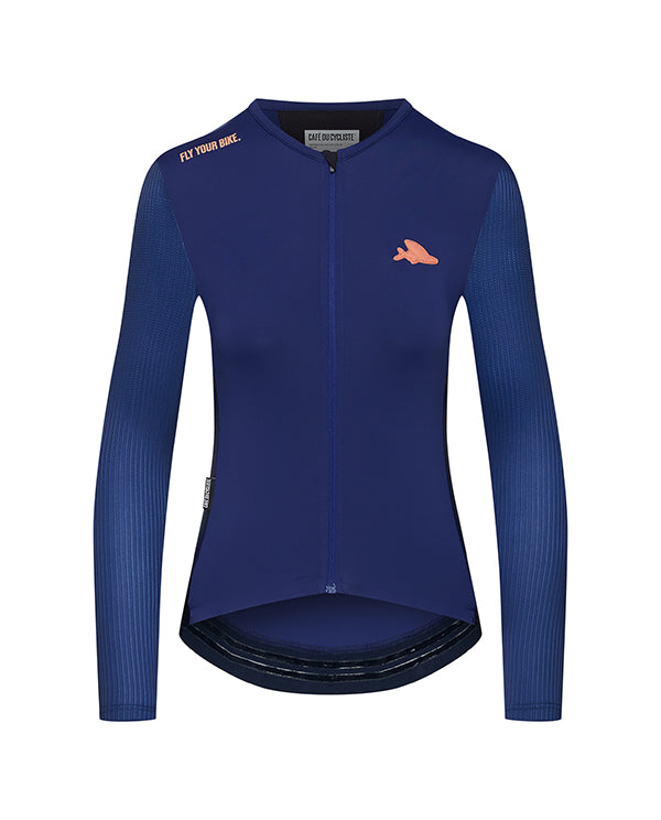 Café du Cycliste 車衣 Roxane LS Jersey Navy 長袖 女款 藍