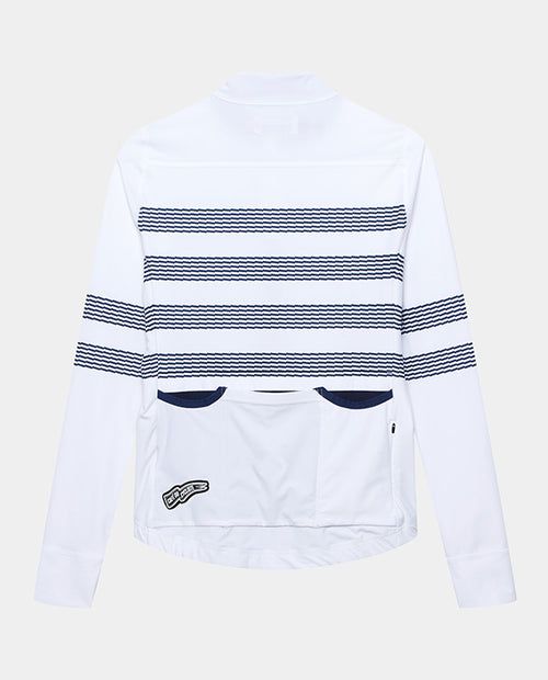 Café du Cycliste 車衣 Charlie White Mariniere 長袖 女款 白