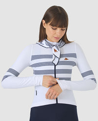 Café du Cycliste 車衣 Charlie White Mariniere 長袖 女款 白