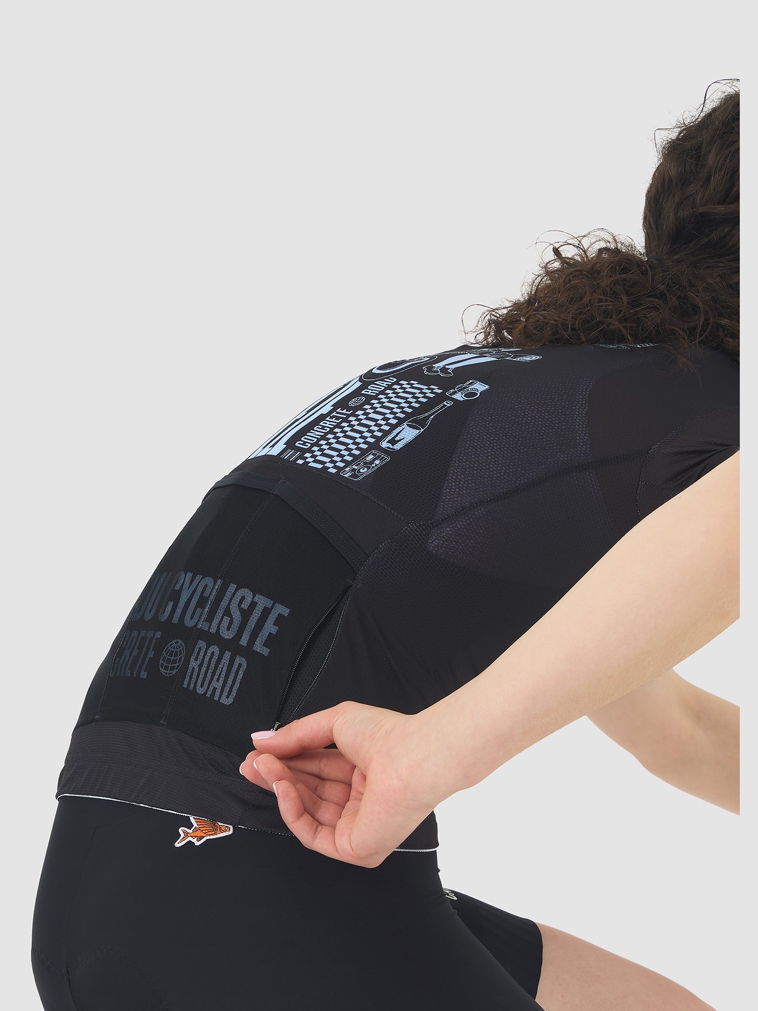 Café du Cycliste 車衣 Col. Eze Superlight Jersey 女款 黑淺藍