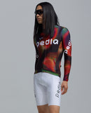 Pedla 薄長袖車衣Colour Wheel LS Classic Jersey Motion Black 男款 紅黑