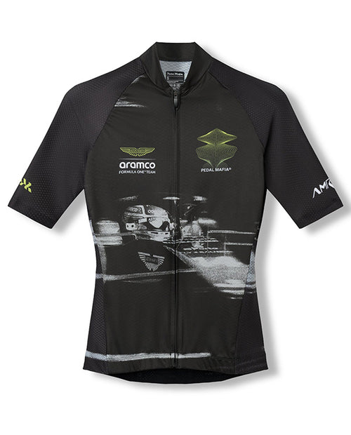 PedalMafia 車衣 Core Jersey Aston Martin Aramco F1® Team Charcoal 女款 黑
