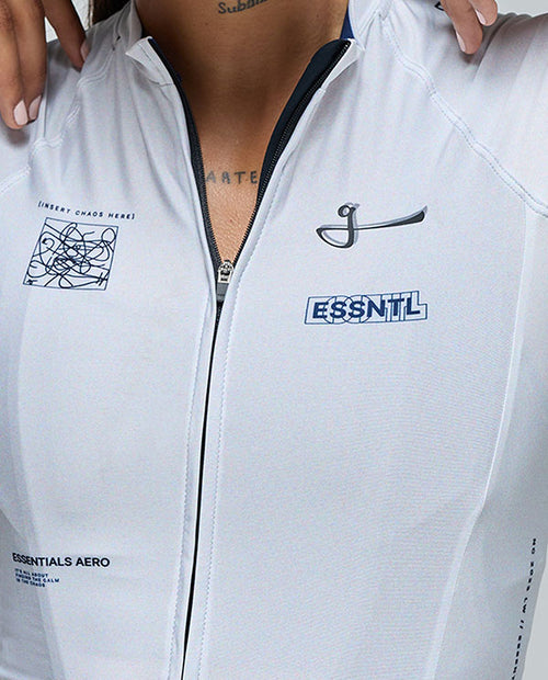 Givelo 車衣Jersey SS Essential Aero CHAOS Calm 迷途白 男女共版