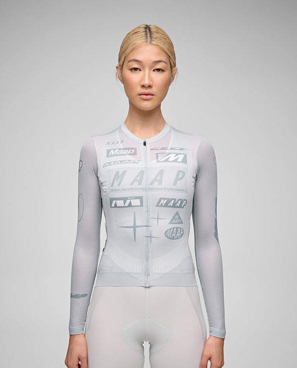 MAAP 車衣 Drome Pro Air LS Jersey 3.0 Ice Gray 長袖 女款 灰