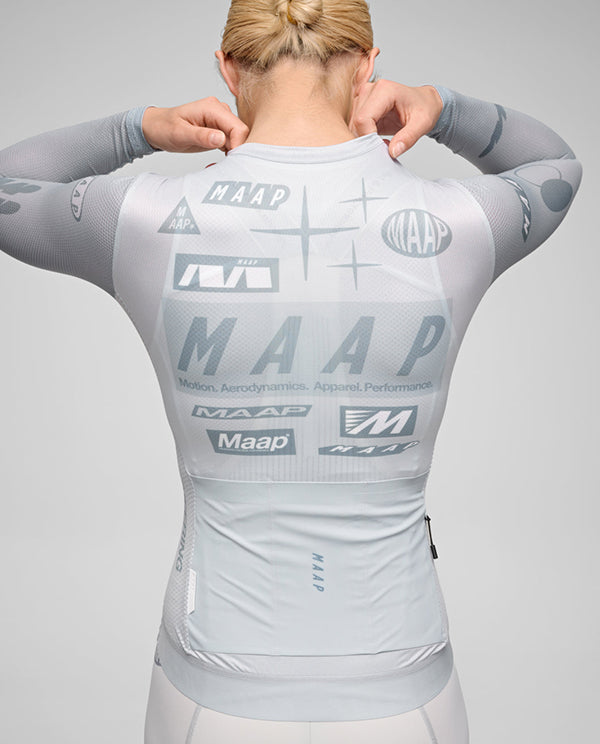 MAAP 車衣 Drome Pro Air LS Jersey 3.0 Ice Gray 長袖 女款 灰