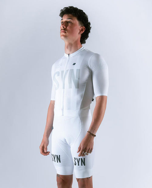 SYN 車褲 Pro Bib Shorts White 男款 白