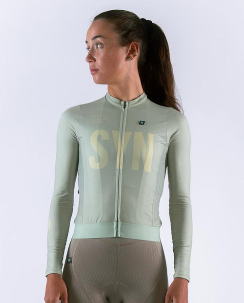 Biehler 薄長袖車衣 Pro LS Jersey Lizzard 女款 草綠