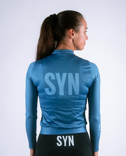 Biehler 薄長袖車衣 Pro LS Jersey Venice 女款 藍