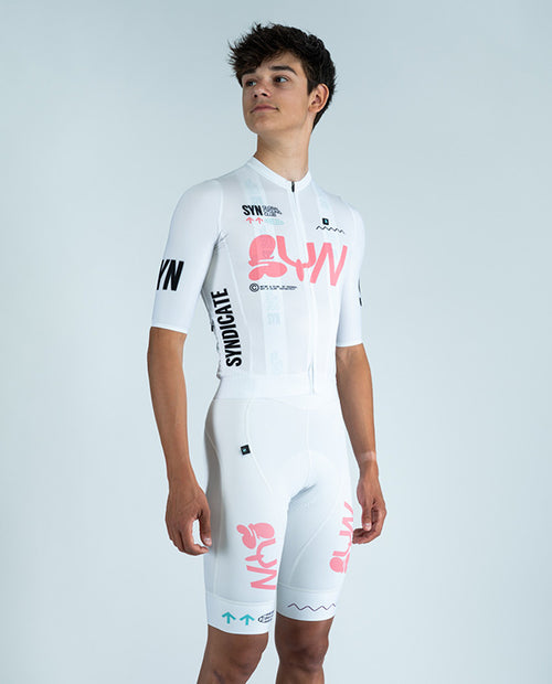 Biehler 車褲 Pro Team Bib Shorts Milky Way 男款 白