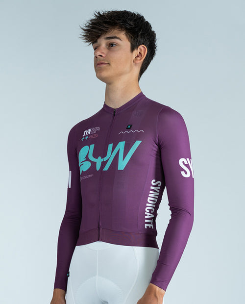 Biehler 薄長袖車衣 Pro Team LS Jersey Muffin 男款 紫