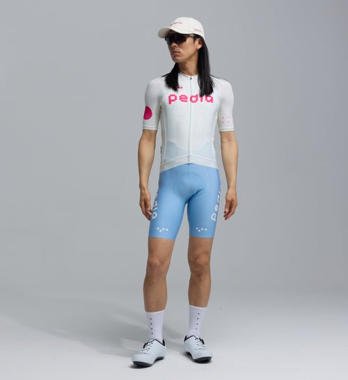 Pedla 車衣 Dots Classic Jersey Procelain Fuchsia 男款 瓷白