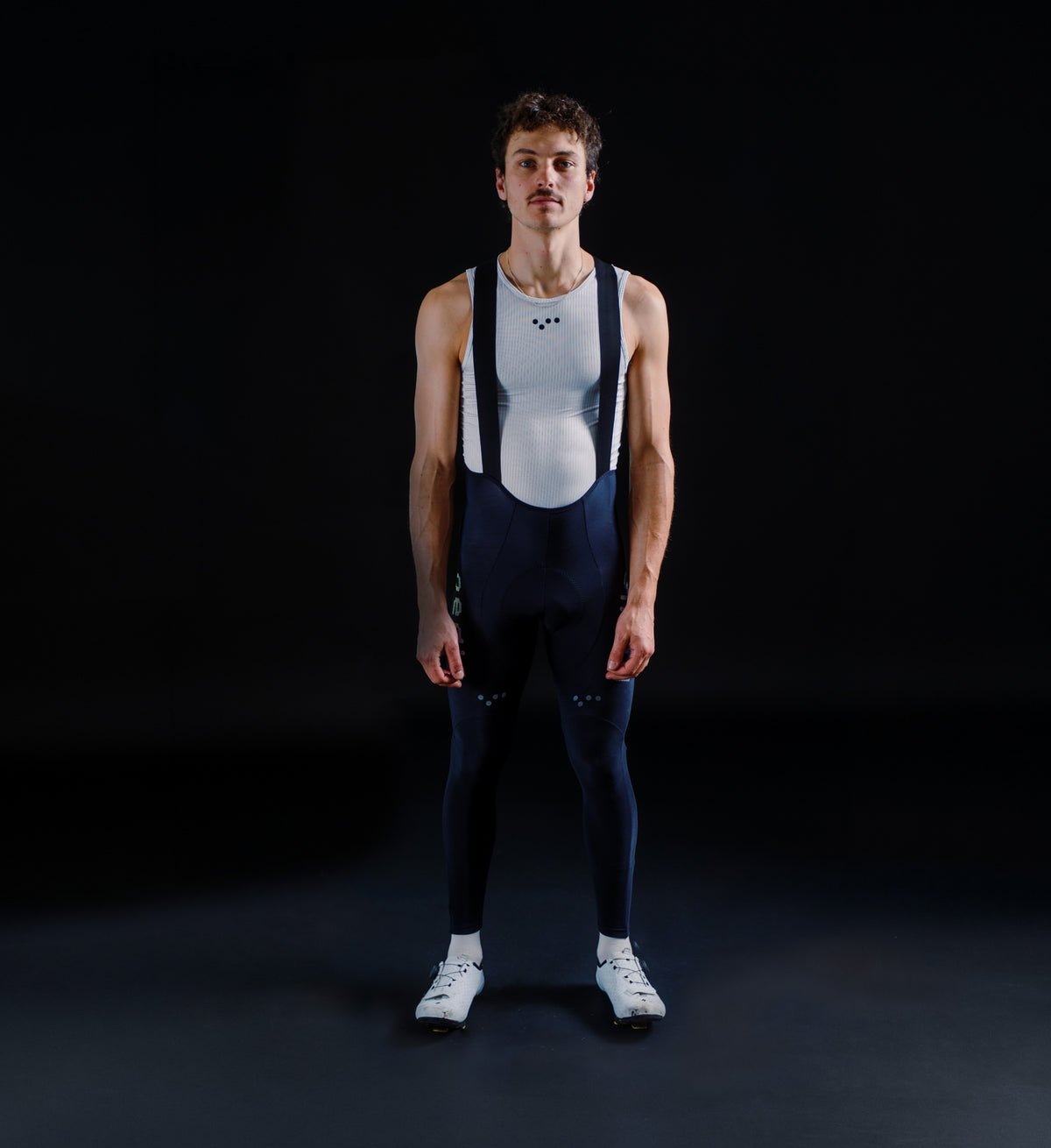 Pedla 薄長褲 PRO SuperFIT Air Bib Tight Dots Reflective Black 男款 黑-反光Logo