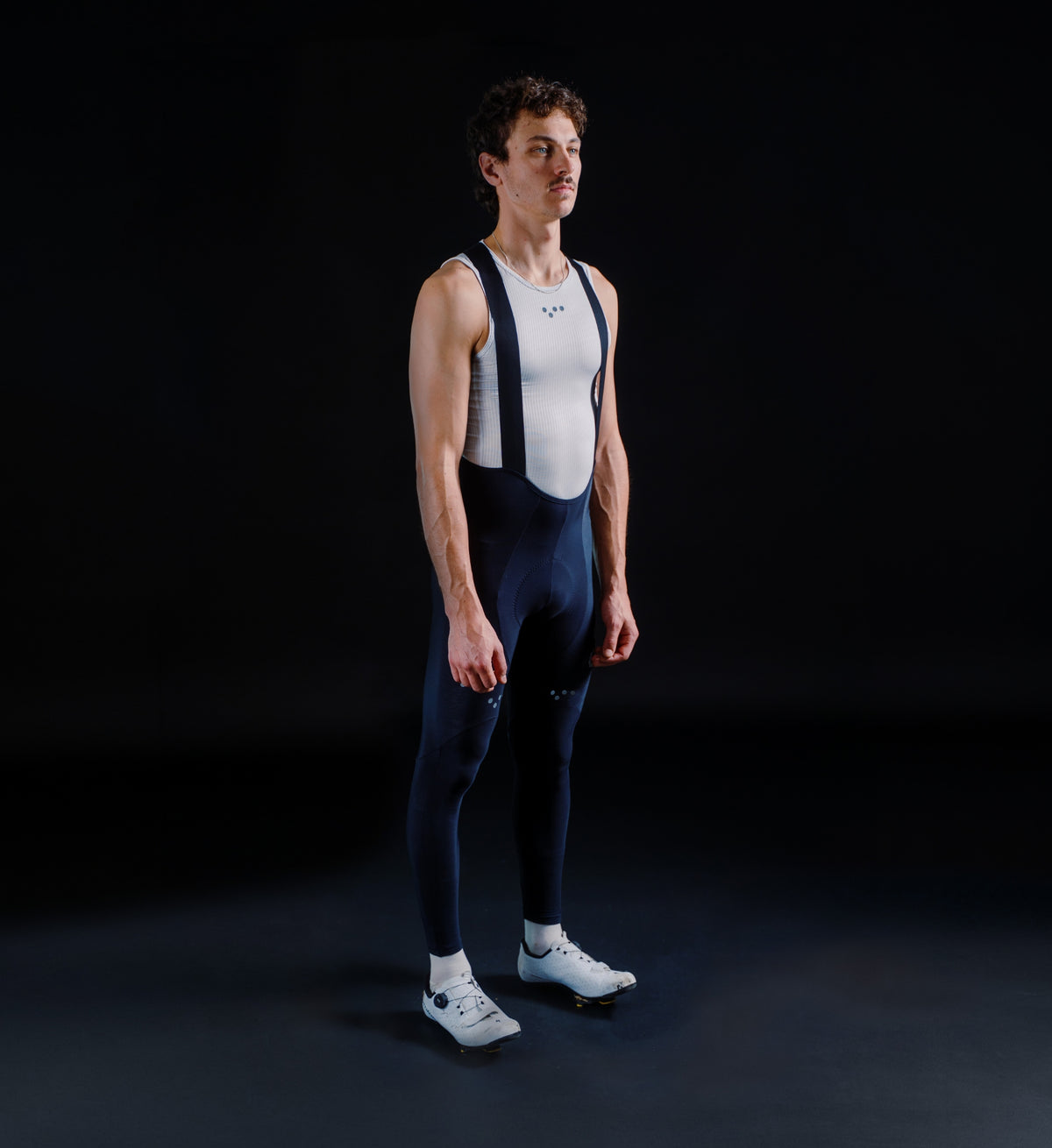 Pedla 薄長褲 PRO SuperFIT Air Bib Tight Dots Reflective Black 男款 黑-反光Logo