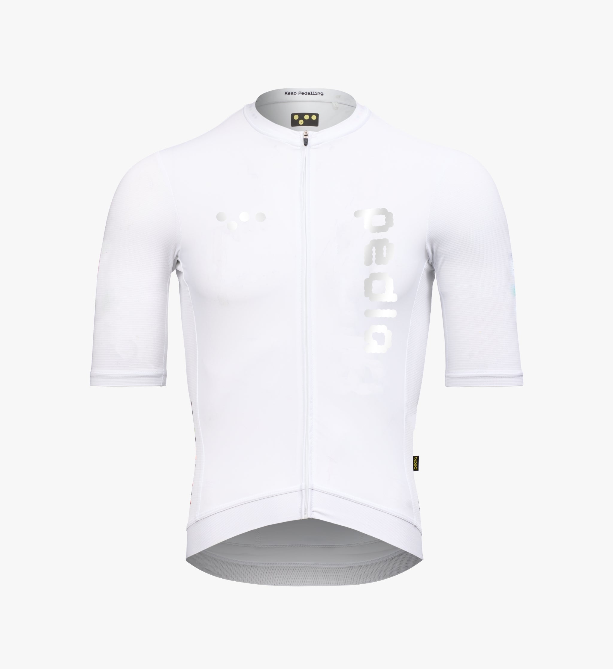 Pedla 車衣 Dots Classic Jersey Reflective White 男款 反光logo 白