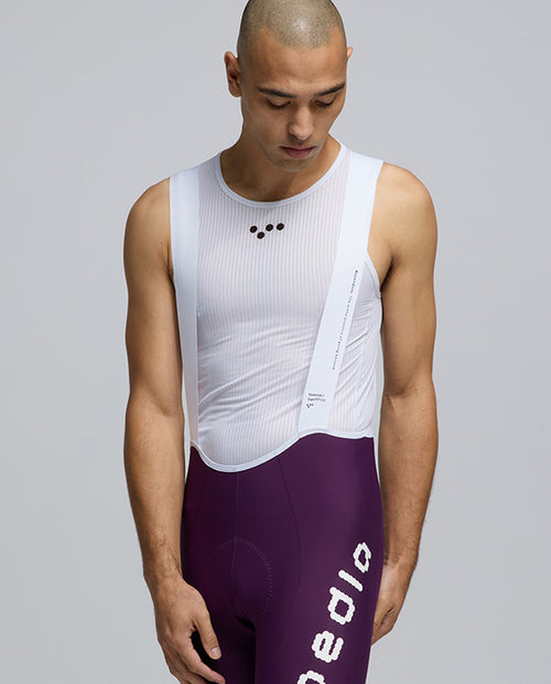 Pedla 薄長褲 Dots SuperFIT2.0 Bib Tight Aubergine 男款 茄紫