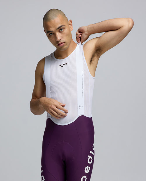Pedla 薄長褲 Dots SuperFIT2.0 Bib Tight Aubergine 男款 茄紫