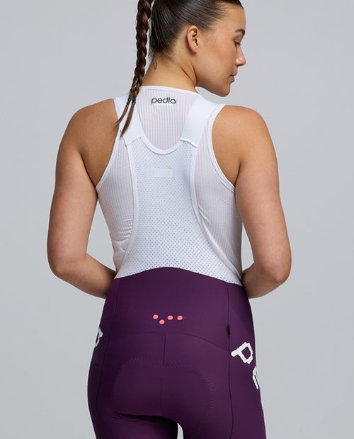 Pedla 薄長褲 Dots SuperFIT2.0 Bib Tight Aubergine 女款 茄紫