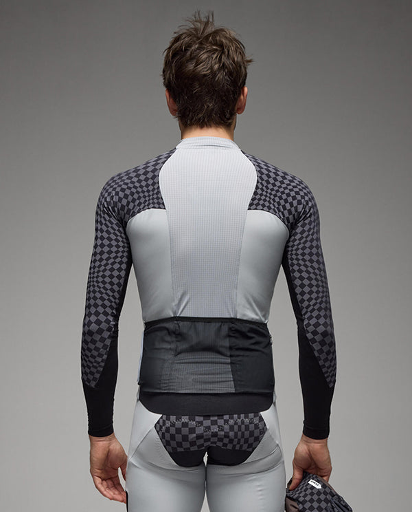 Q36.5 車衣 Dottore Hybrid Que Long Sleeve Jersey Check Grey 長袖 男款 黑灰格