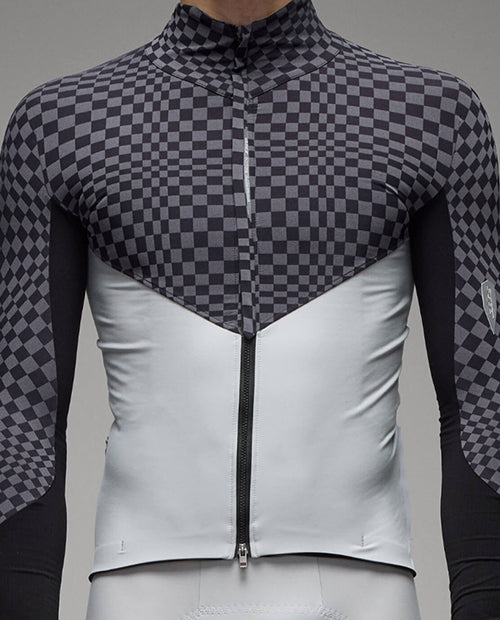 Q36.5 車衣 Dottore Hybrid Que Long Sleeve Jersey Check Grey 長袖 男款 黑灰格
