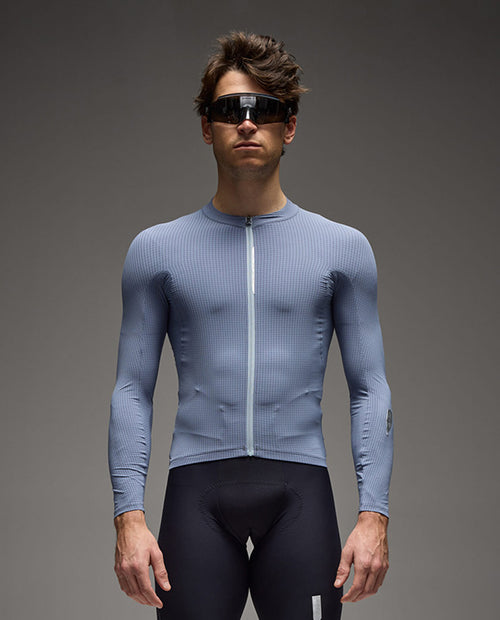 Q36.5 薄長車衣 Dottore Pro LS Jersey Grisaille Blue 男款 灰藍