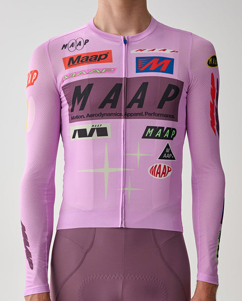 MAAP 車衣 Drome Pro Air LS Jersey 3.0 Lily 薄長袖 男款 粉