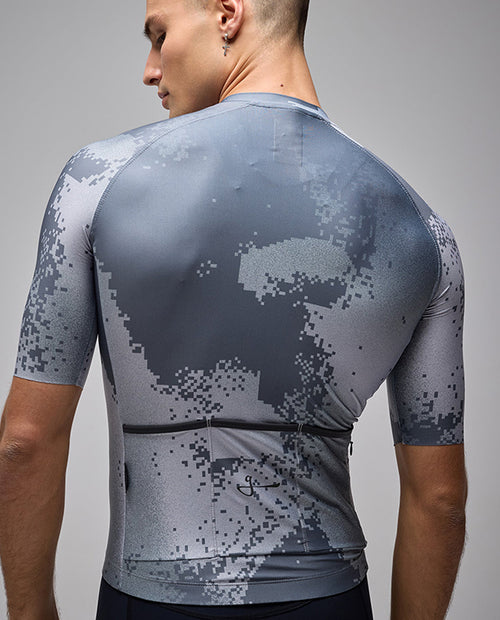 Givelo 車衣ESSNTL SS JERSEY PIXEL SLATE 男女共版 灰