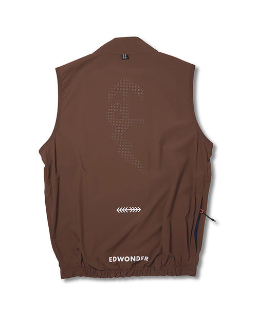 EdWonder 雙拉鍊防風背心EDW Edition Windproof Vest 2.0Copper Brown 男款 銅棕