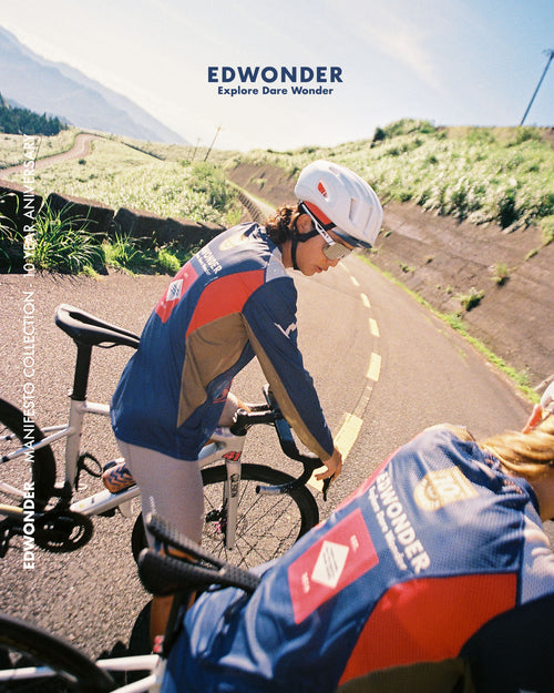 Edwonder 長袖機能Tee Manifesto LS Tech Tee - Heritage Blue 男女共版 復古藍