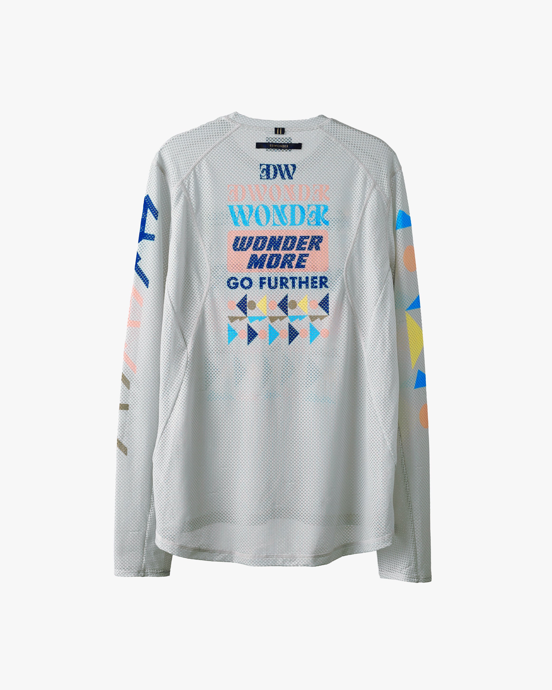 Edwonder 長袖機能Tee Wonder More LS Tech Tee - Motion Grey 男女共版 淺灰