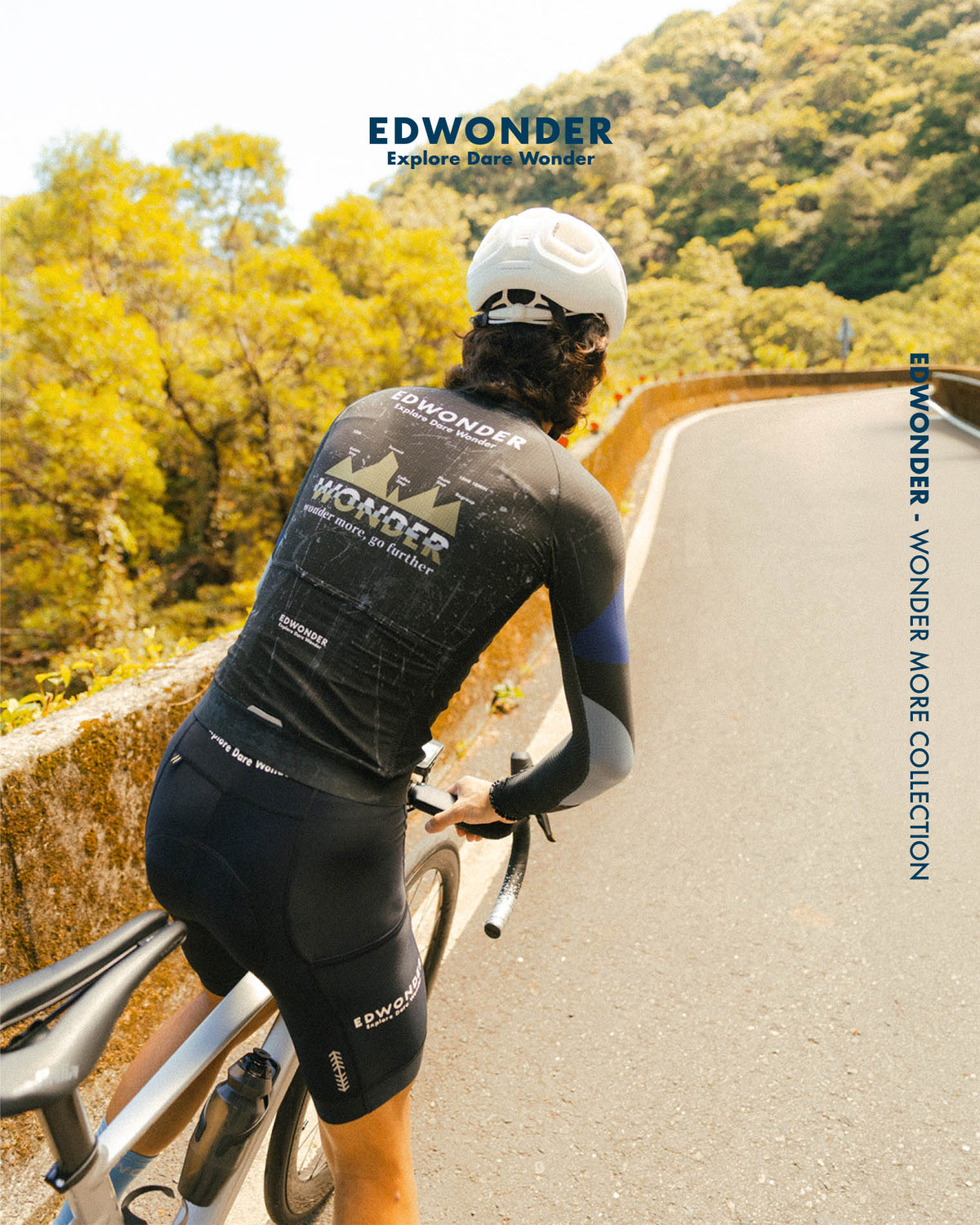 EdWonder 薄長車衣 Wonder More LS Jersey Summit Black 女款 黑