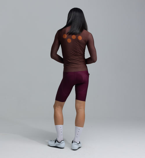 Pedla 薄長袖車衣 Essentials Classic LS Jersey Wood 男款 棕