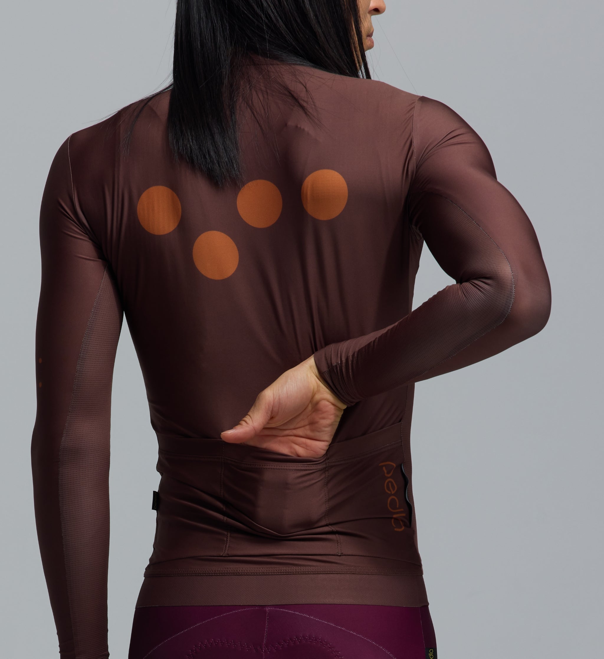 Pedla 薄長袖車衣 Essentials Classic LS Jersey Wood 男款 棕