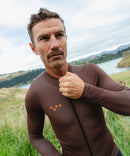 Pedla 薄長袖車衣 Essentials Classic LS Jersey Wood 男款 棕