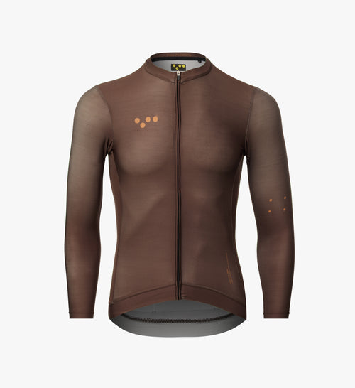 Pedla 薄長袖車衣 Essentials Classic LS Jersey Wood 男款 棕