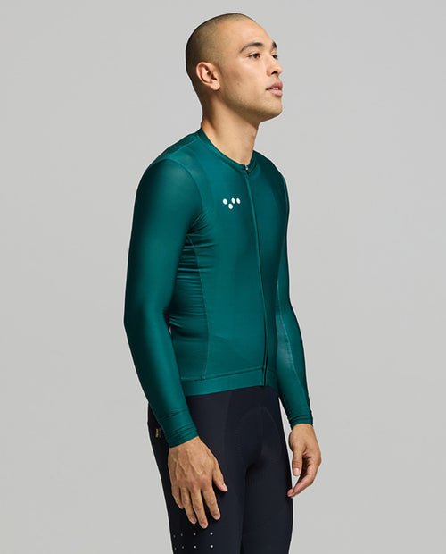 Pedla 薄長袖車衣 BOLD Essentials Classic LS Jersey Pine 男款 松綠