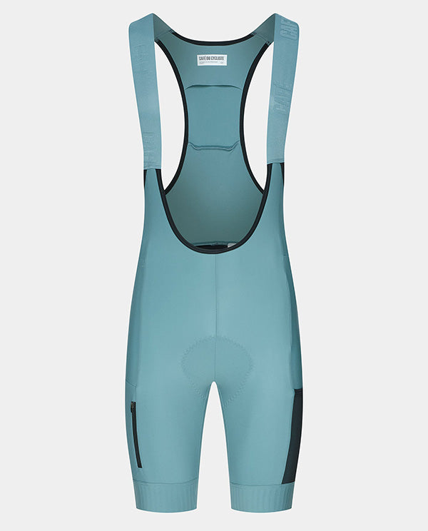 Café du Cycliste 口袋車褲 Eva V2 Cargo Bib Shorts Deep Water 男款 藍綠