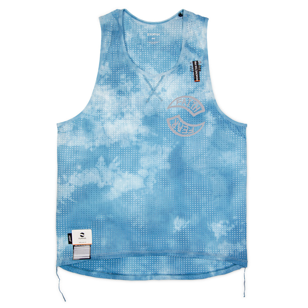 跑衣 FLIPPIES SINGLET AERO® (Men)紮染藍