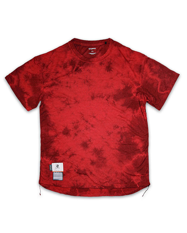 FLIPPOS 跑衣 FEATHERLITE MERINO TEE Tie-Dyed (Men)紅