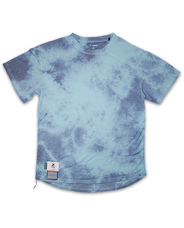 FLIPPOS 跑衣 FEATHERLITE MERINO TEE Tie-Dyed(Women)淺藍