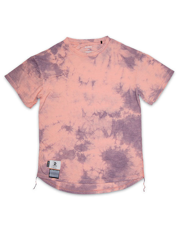 FLIPPOS 跑衣 FEATHERLITE MERINO TEE Tie-Dyed (Women)淺橘