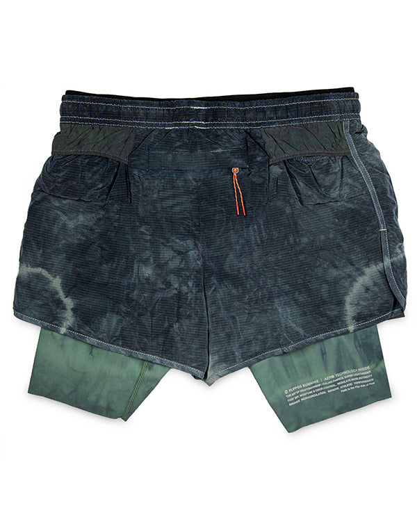 跑褲 FAITH TRAIL SHORTS 5” AERO® 紮染綠黑