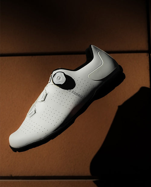 FABRO X FLR 單車硬底鞋 Letter WT White Rubber Sole 白