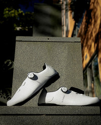 FLR 車鞋FABRO Letter WT White Rubber Sole 客製一級皮革 白