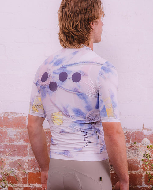 Pedla 車衣Floral Classic Jersey Diasy男款 白