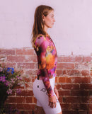 Pedla 薄長袖車衣Floral Classic Jersey Wild Flowers 女款 粉棕