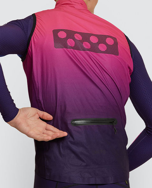 Pedla 防雨背心Pro Deflect Gilet-Flow State Hot Pink 男款 漸層紫紅