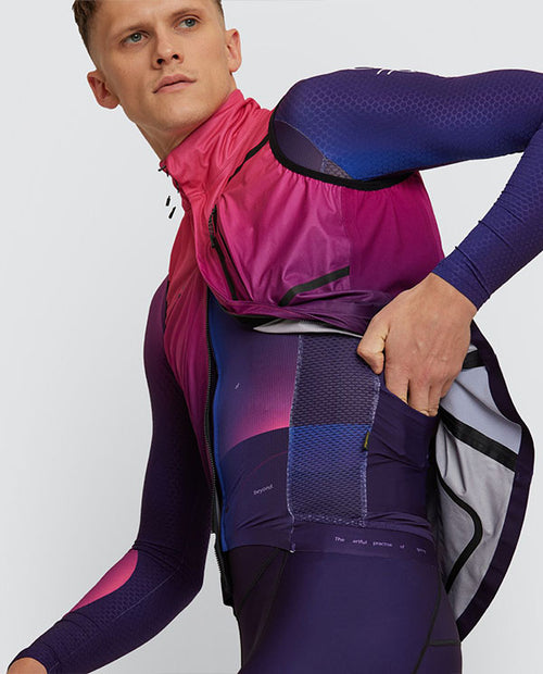 Pedla 防雨背心Pro Deflect Gilet-Flow State Hot Pink 男款 漸層紫紅