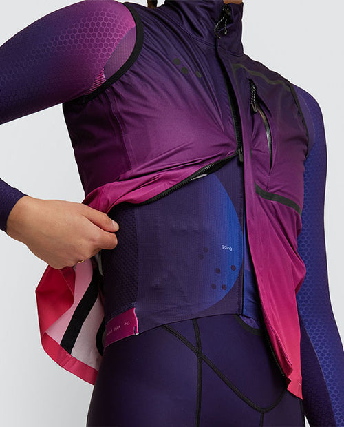 Pedla 防雨背心Pro Deflect Gilet-Flow State Plum 女款 漸層紫紅